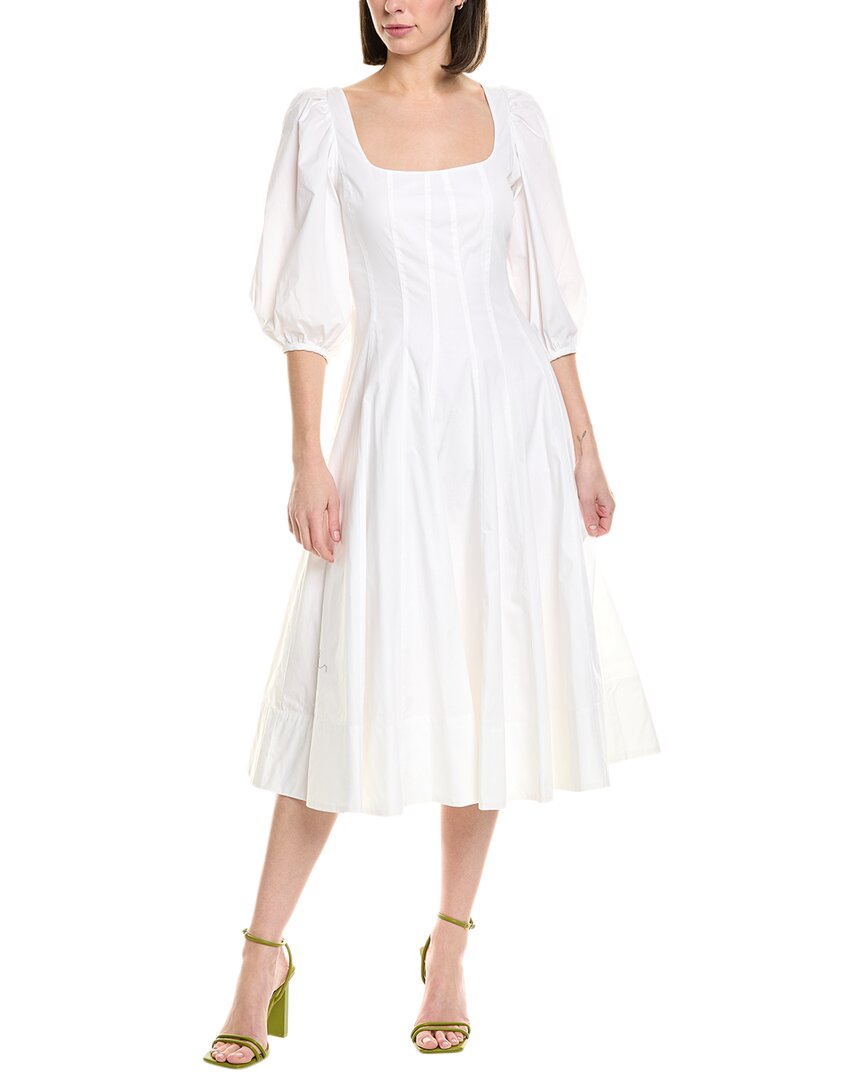 STAUD Swells Миди-платье, белый
STAUD Swells Миди-платье, белый