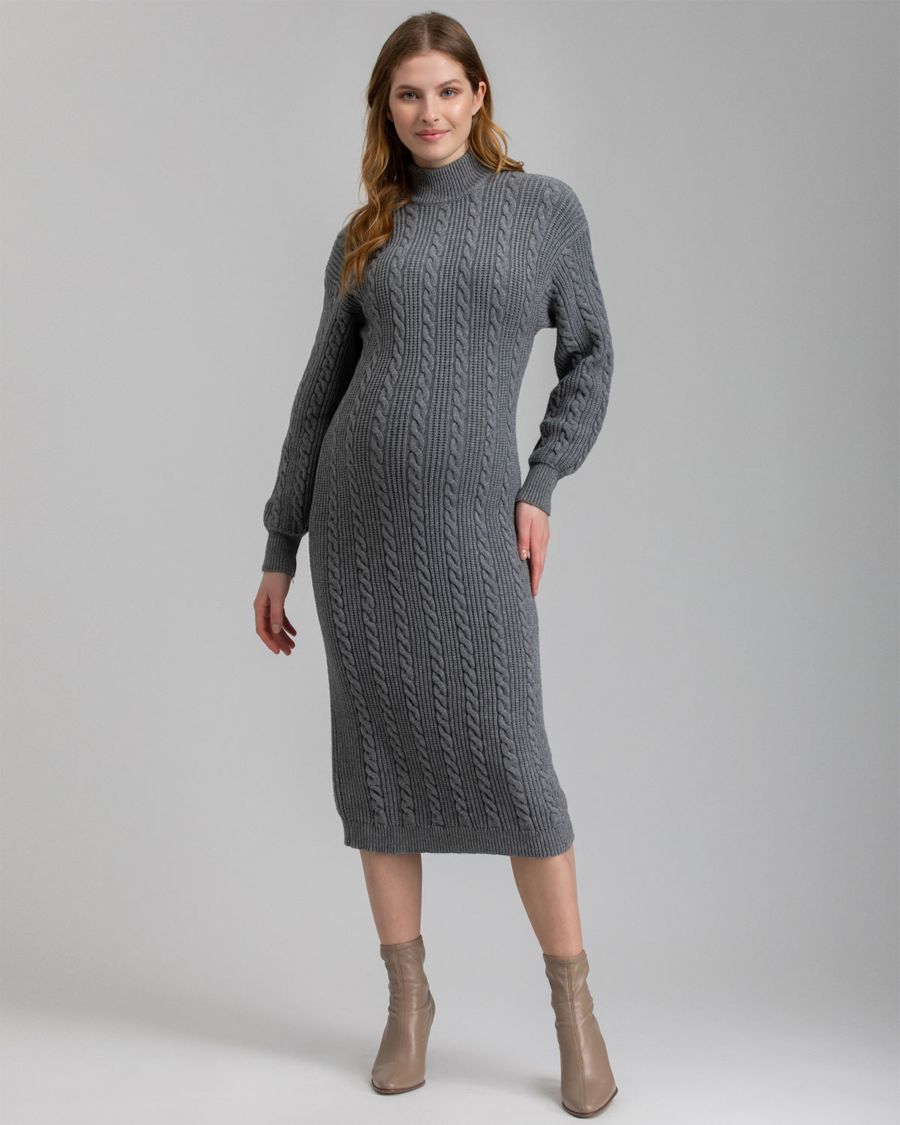 Платье для беременных с высоким воротником и косами из трикотажа Elettra PIETRO BRUNELLI MATERNITY, Antrachite mel
Платье для беременных с высоким воротником и косами из трикотажа Elettra PIETRO BRUNELLI MATERNITY, Antrachite mel