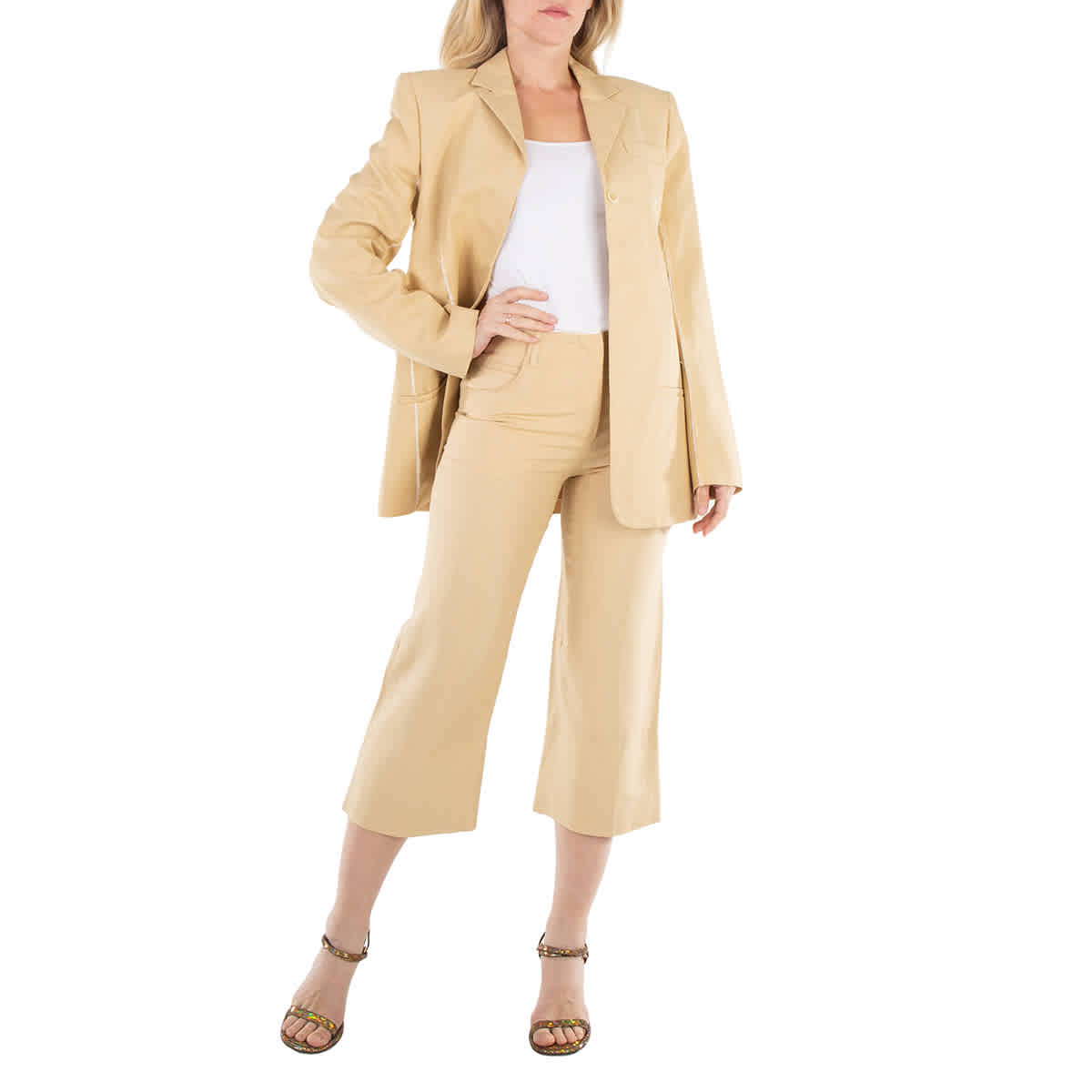 Jacquemus Женские Бежевые Брюки Le Pantalon Caraco
Jacquemus Женские Бежевые Брюки Le Pantalon Caraco