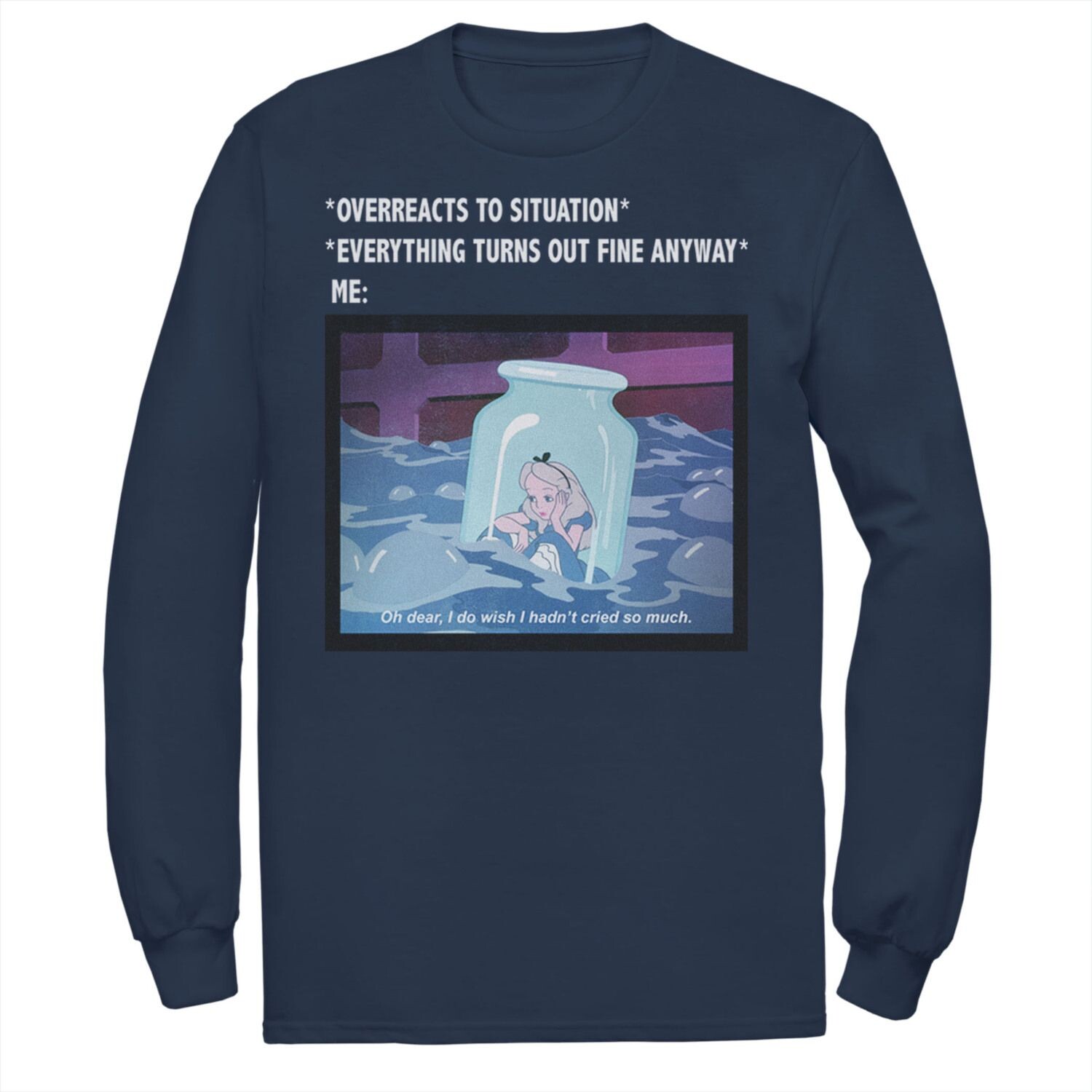 Мужская футболка Disney «Алиса в стране чудес» слишком остро реагирует на ситуацию-мем Licensed Character
Мужская футболка Disney «Алиса в стране чудес» слишком остро реагирует на ситуацию-мем Licensed Character