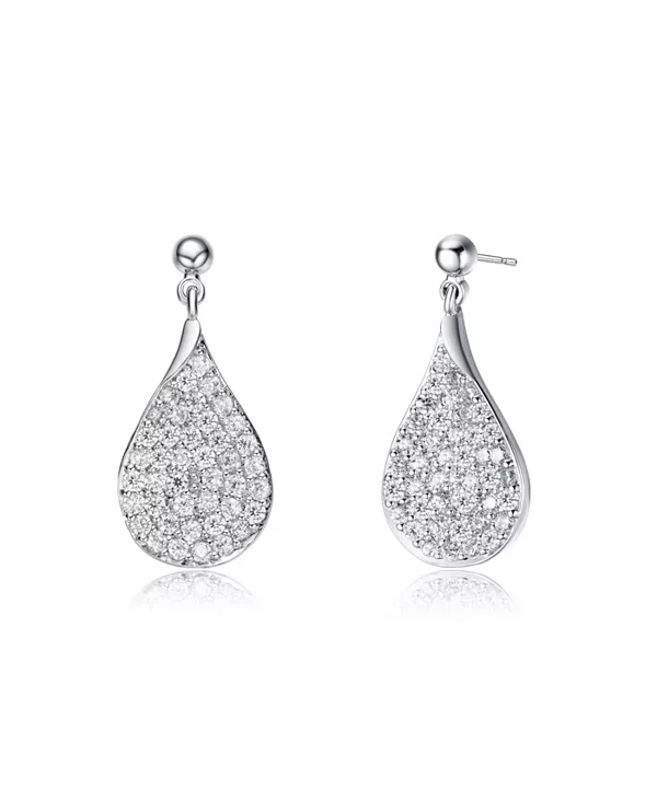 Серьги-Подвески в форме груши с покрытием из белого золота и французским паве из прозрачных кубических цирконий Rachel Glauber, white
Серьги-Подвески в форме груши с покрытием из белого золота и французским паве из прозрачных кубических цирконий Rachel Glauber, white