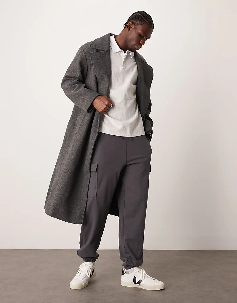 Брюки-карго тёмно-серого цвета New Look
Брюки-карго тёмно-серого цвета New Look