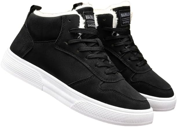 Мужские зимние кроссовки Hhhchpm - теплые снежные ботинки с флисовой подкладкой, шнуровка из искусственной кожи, повседневная спортивная обувь для активного отдыха и ежедневной носки, черный
Мужские зимние кроссовки Hhhchpm - теплые снежные ботинки с флисовой подкладкой, шнуровка из искусственной кожи, повседневная спортивная обувь для активного отдыха и ежедневной носки, черный