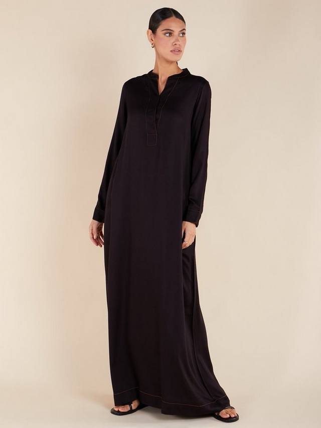 Макси-платье из джинсовой ткани с вышивкой Aab, черный
Макси-платье из джинсовой ткани с вышивкой Aab, черный