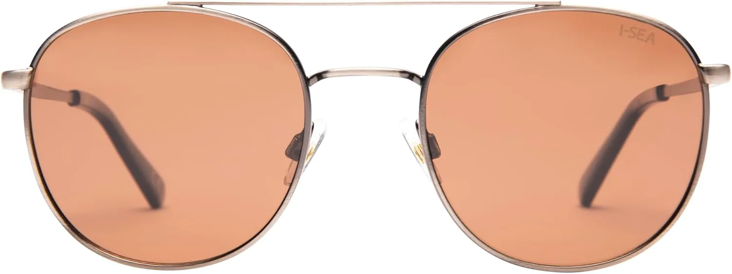 Солнцезащитные очки I-SEA Easton — круглые металлические, поляризованные, со 100% защитой от УФ-излучения — очки-авиаторы, Gunmetal / Brown Polarized Lens
Солнцезащитные очки I-SEA Easton — круглые металлические, поляризованные, со 100% защитой от УФ-излучения — очки-авиаторы, Gunmetal / Brown Polarized Lens