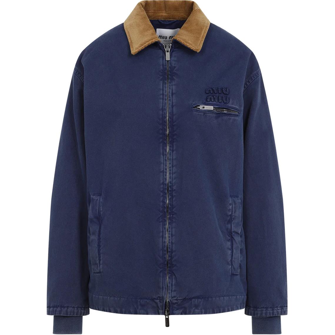 MIU MIU Детализированная куртка с молнией, Blue
MIU MIU Детализированная куртка с молнией, Blue