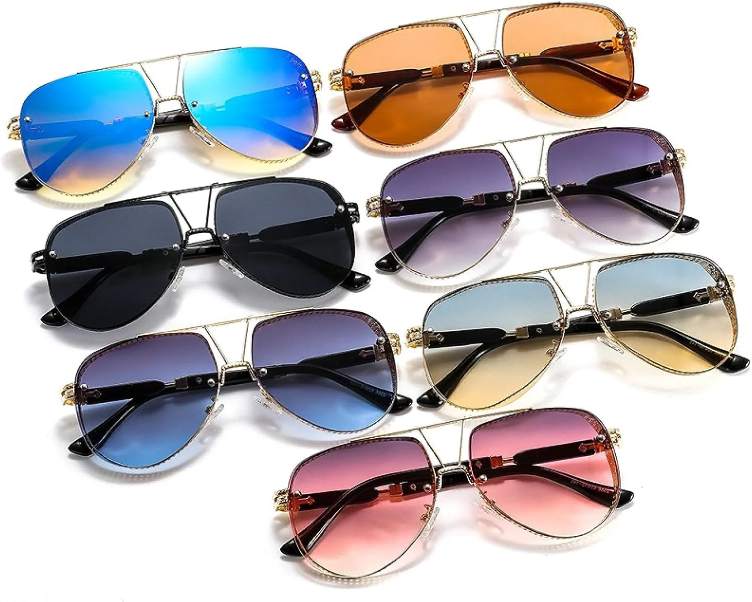 Овальные солнцезащитные очки для мужчин и женщин, модные, с металлической оправой из сплава, градиентными линзами, выразительные, в стиле «пилот» AWSX, C5
Овальные солнцезащитные очки для мужчин и женщин, модные, с металлической оправой из сплава, градиентными линзами, выразительные, в стиле «пилот» AWSX, C5