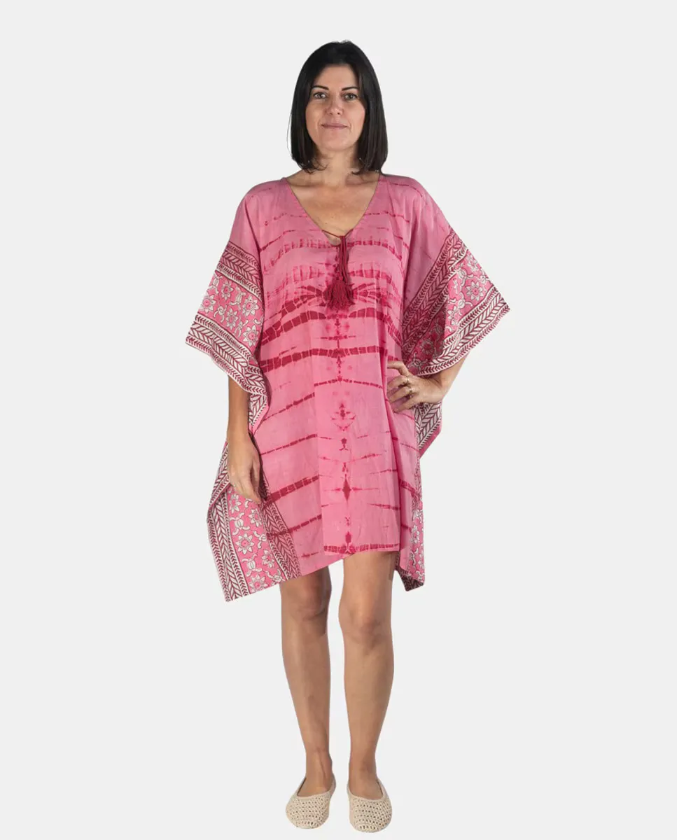 Кафтан с принтом тай-дай Kbas, фуксия
Кафтан с принтом тай-дай Kbas, фуксия