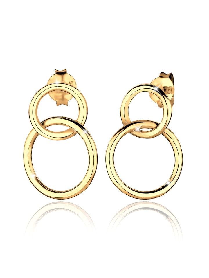 Elli Серьги из серебра 925 пробы, геометрический узор, круг в золоте
Elli Серьги из серебра 925 пробы, геометрический узор, круг в золоте