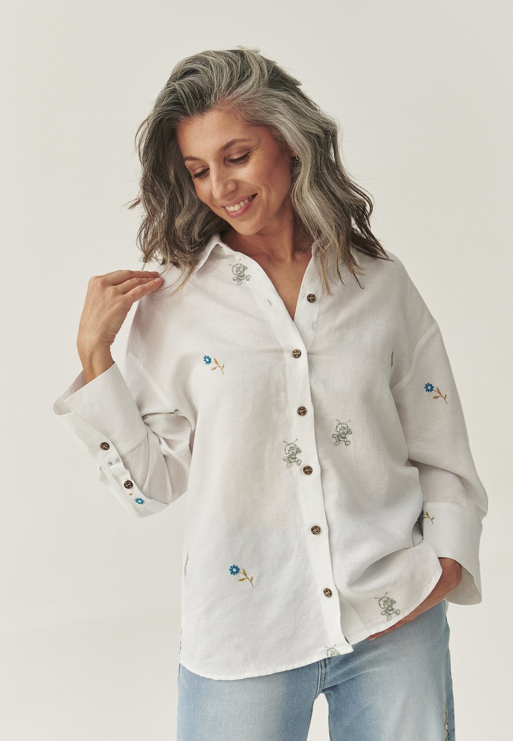 Блузка на пуговицах MAYANKA TATUUM, белый
Блузка на пуговицах MAYANKA TATUUM, белый