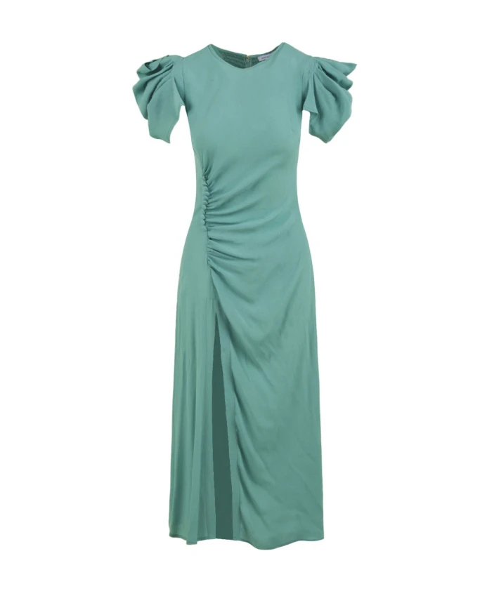 Синее платье миди с драпировкой и пуговицами. Mar De Margaritas, синий
Синее платье миди с драпировкой и пуговицами. Mar De Margaritas, синий