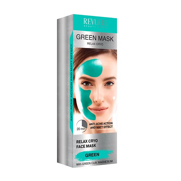 Зеленый уход за лицом Mascarilla Cryo Revuele, 80 ml 
Зеленый уход за лицом Mascarilla Cryo Revuele, 80 ml