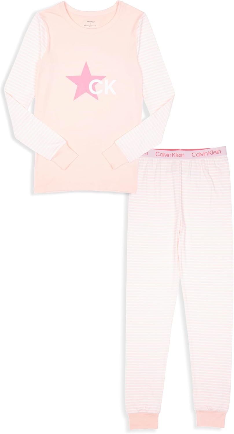 Длинные брюки-пижама Calvin Klein для девочек, облегающий крой, 2 предмета, Crystal Pink
Длинные брюки-пижама Calvin Klein для девочек, облегающий крой, 2 предмета, Crystal Pink