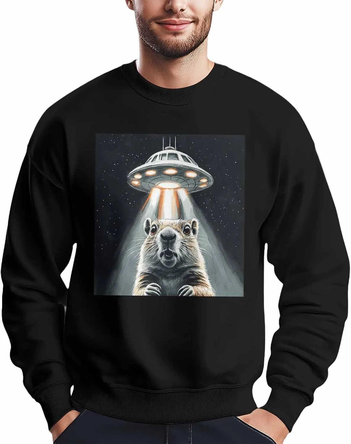 Мужской свитшот с принтом Alien Spacecraft and Squirrel, лонгслив Winvebermior
Мужской свитшот с принтом Alien Spacecraft and Squirrel, лонгслив Winvebermior