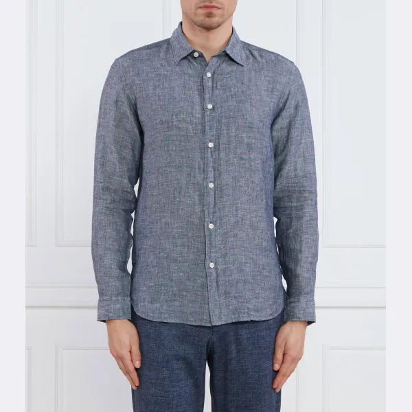 Льняная рубашка Liam классического кроя Boss, черный
Льняная рубашка Liam классического кроя Boss, черный