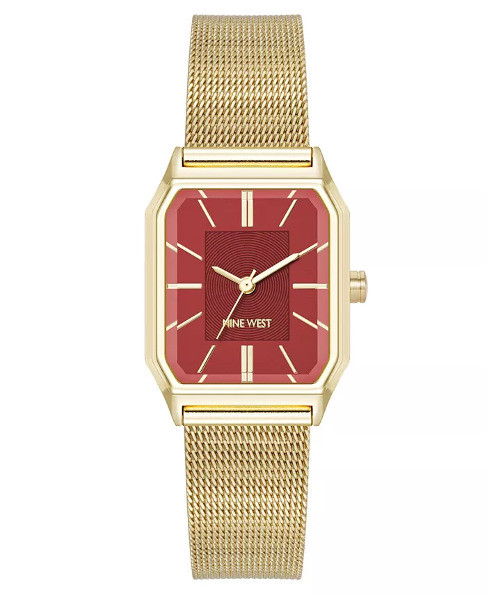 Женские часы Quartz Faceted Burgundy и Gold-Tone из нержавеющей стали с сетчатым браслетом, 26 мм Nine West
Женские часы Quartz Faceted Burgundy и Gold-Tone из нержавеющей стали с сетчатым браслетом, 26 мм Nine West