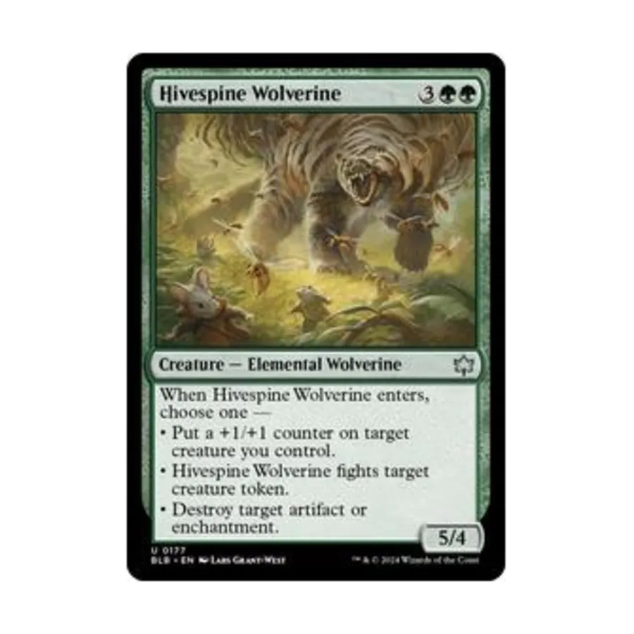 CCG Улейная росомаха (U), MTG - Bloomburrow
CCG Улейная росомаха (U), MTG - Bloomburrow