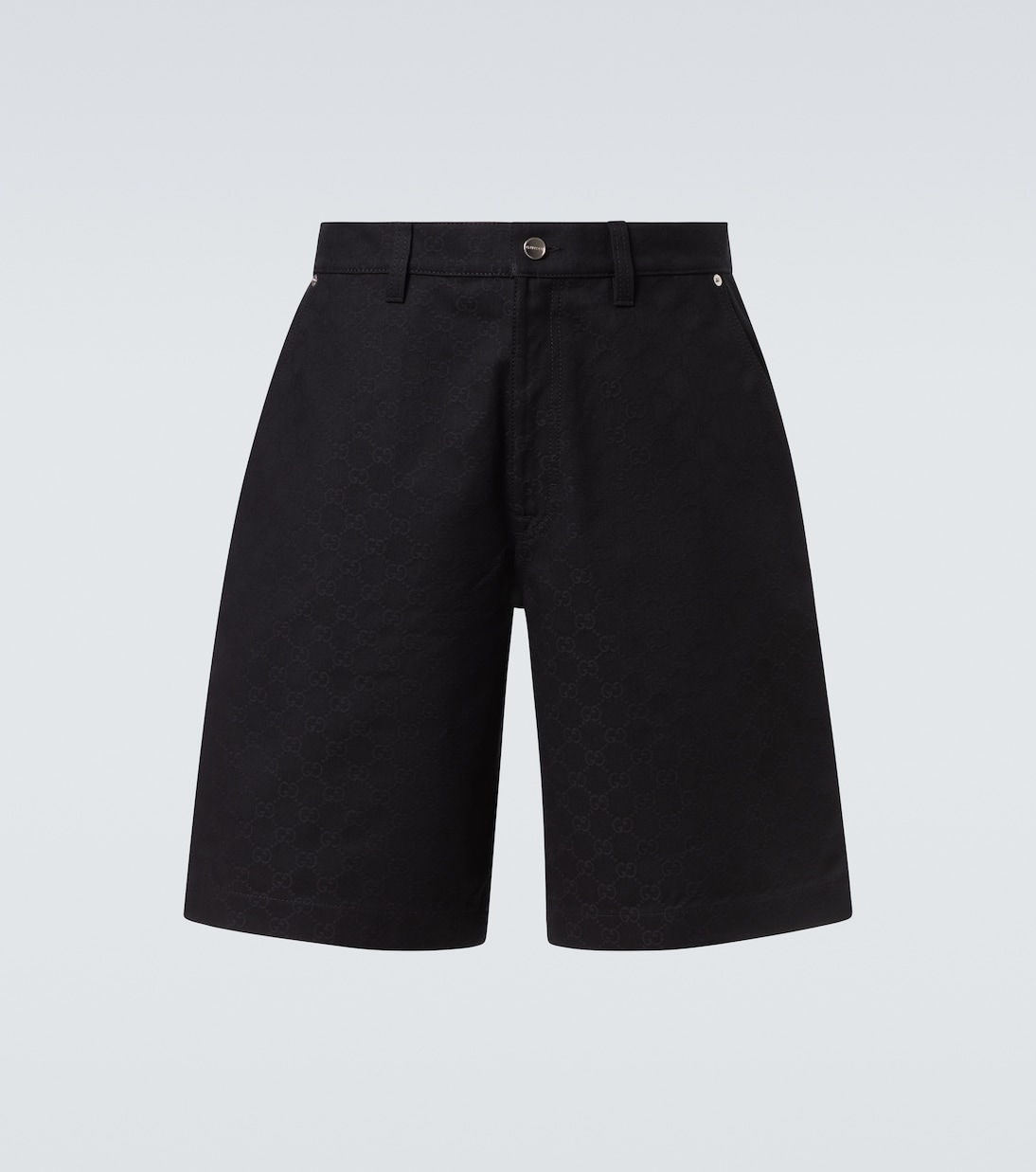 GG хлопковые шорты жаккард Gucci, черный
GG хлопковые шорты жаккард Gucci, черный