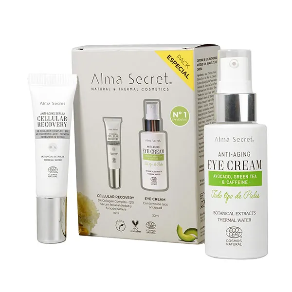 Антивозрастная рутина Pack Cellular Recovery + Eye Cream Alma Secret, 1 UD
Антивозрастная рутина Pack Cellular Recovery + Eye Cream Alma Secret, 1 UD