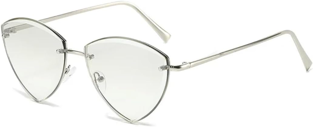 Винтажные солнцезащитные очки без оправы для женщин и мужчин, роскошные солнцезащитные очки «кошачий глаз» без оправы, женские очки с защитой от УФ-излучения UV400 VRTRFFTR, Silver-silver
Винтажные солнцезащитные очки без оправы для женщин и мужчин, роскошные солнцезащитные очки «кошачий глаз» без оправы, женские очки с защитой от УФ-излучения UV400 VRTRFFTR, Silver-silver