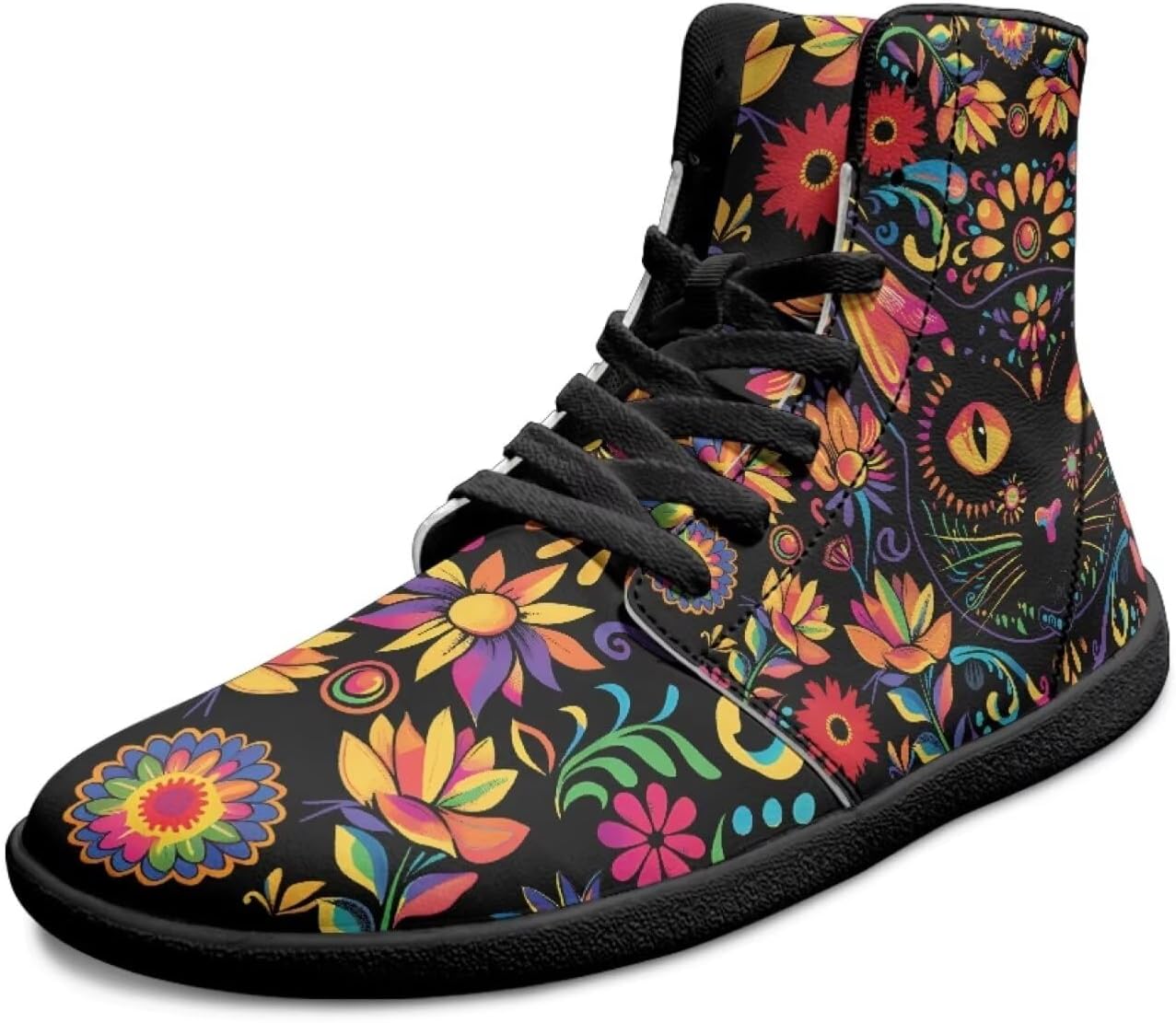 Высокие мужские кроссовки для ходьбы босиком, противоскользящие, на шнуровке, с широким носком, повседневные, дышащие, для ходьбы и тренировок Xixirimido, Cat Floral
Высокие мужские кроссовки для ходьбы босиком, противоскользящие, на шнуровке, с широким носком, повседневные, дышащие, для ходьбы и тренировок Xixirimido, Cat Floral