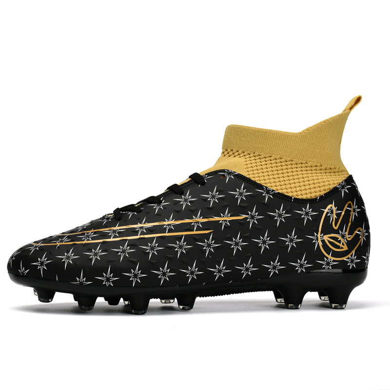 Kuding Футбольные бутсы мужские высокие верх белый лунный/черный синий/черный/золотой черные длинные шипы, цвет Black Long Stud
Kuding Футбольные бутсы мужские высокие верх белый лунный/черный синий/черный/золотой черные длинные шипы, цвет Black Long Stud