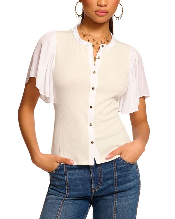 Кофта Colette с рукавами-крылышками Ramy Brook, слоновая кость/кремовый
Кофта Colette с рукавами-крылышками Ramy Brook, слоновая кость/кремовый