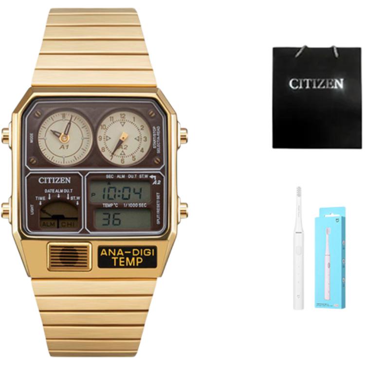 CITIZEN Часы Quartz Movement Stainless Steel Strap Watch Unisex Gold Dial
CITIZEN Часы Quartz Movement Stainless Steel Strap Watch Unisex Gold Dial