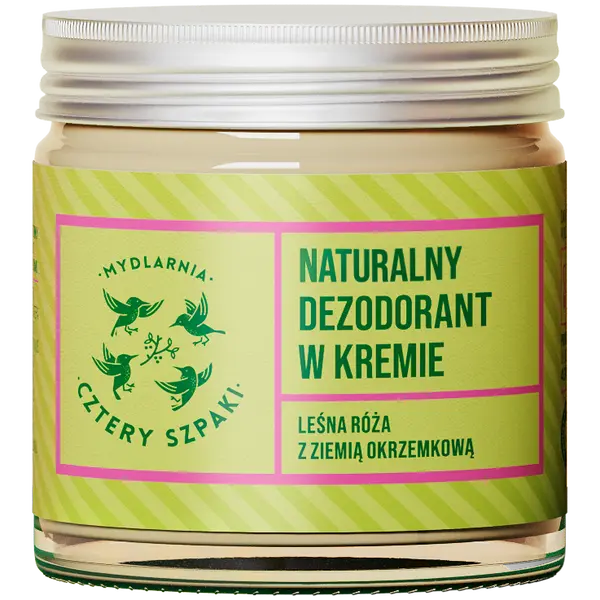 Крем-дезодорант, 60 мл Mydlarnia Cztery Szpaki Leśna róża
Крем-дезодорант, 60 мл Mydlarnia Cztery Szpaki Leśna róża