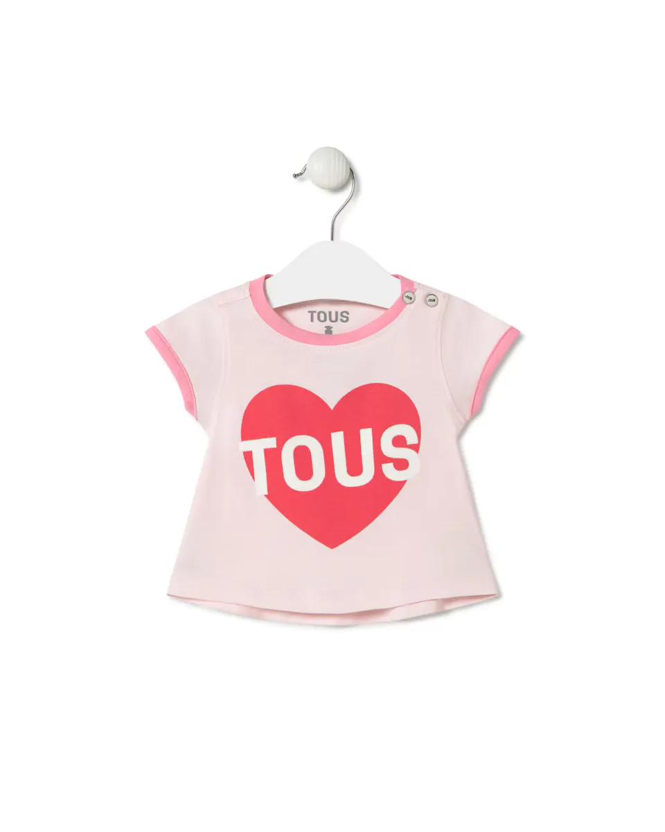 Детская хлопковая футболка для девочки LOVE Tous, розовый
Детская хлопковая футболка для девочки LOVE Tous, розовый