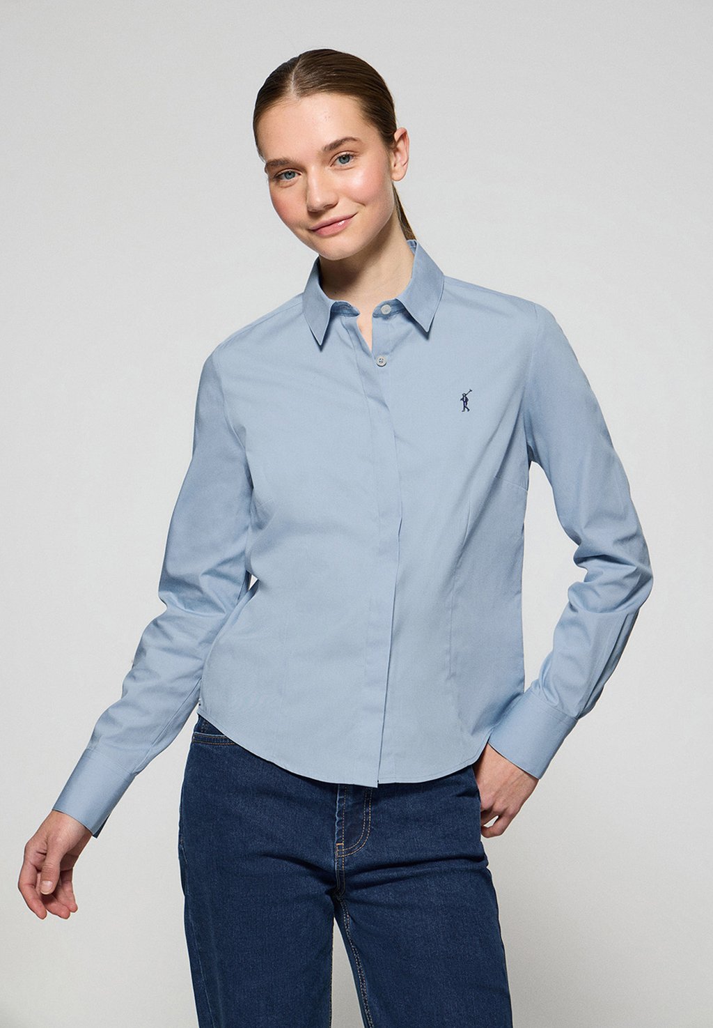 Блузка на пуговицах Polo Club, синий
Блузка на пуговицах Polo Club, синий