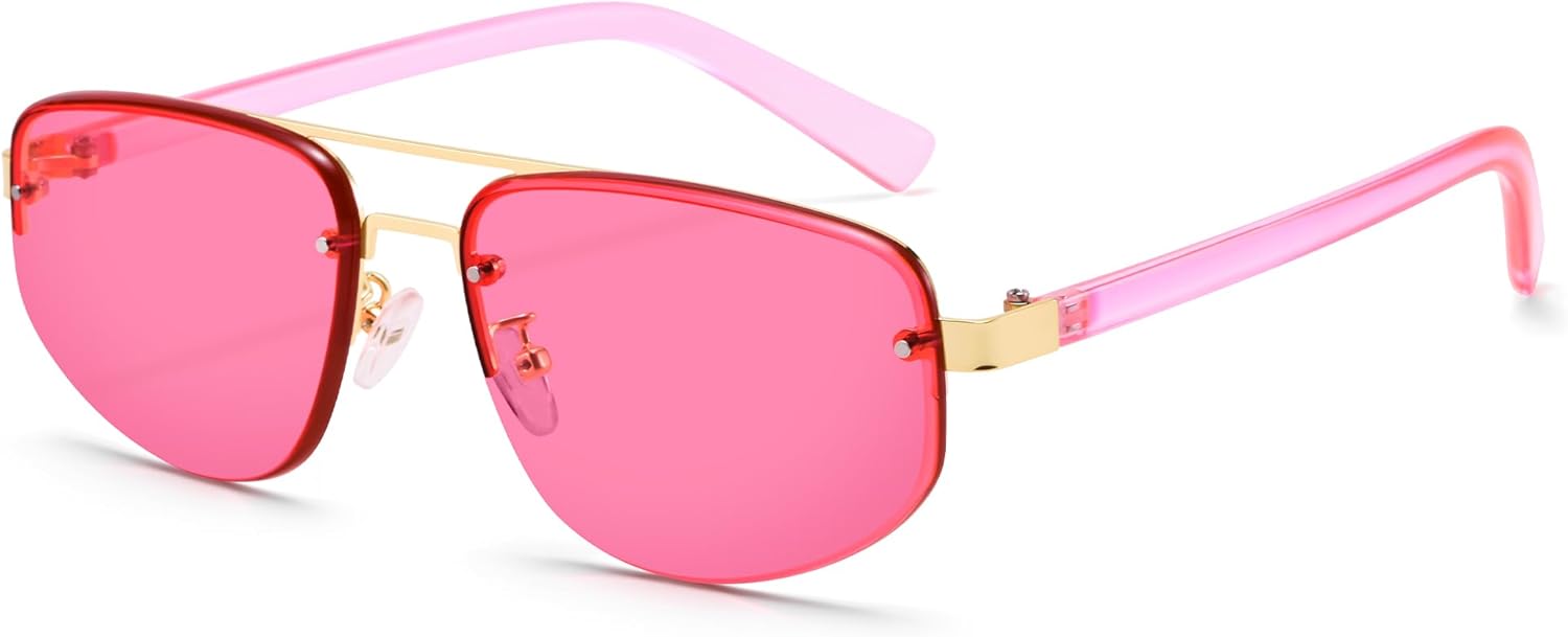 Солнцезащитные очки Pro Acme Retro Aviator для мужчин и женщин, с двойной перемычкой, легкие металлические солнцезащитные очки в винтажном стиле для вождения, Gold/Pink
Солнцезащитные очки Pro Acme Retro Aviator для мужчин и женщин, с двойной перемычкой, легкие металлические солнцезащитные очки в винтажном стиле для вождения, Gold/Pink