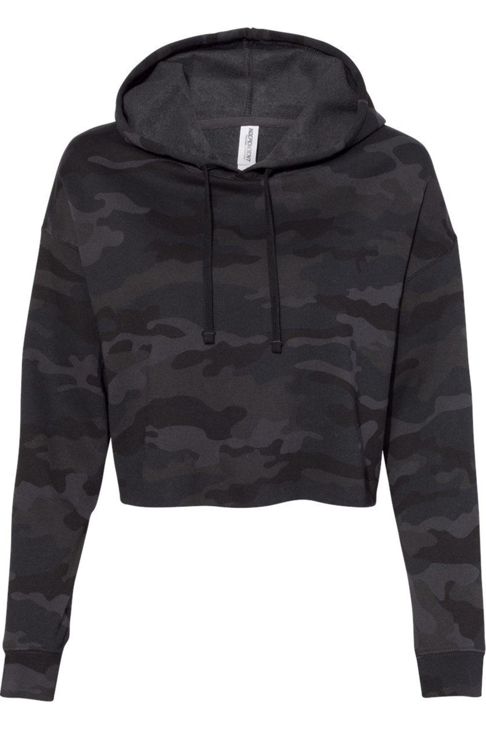 Independent Trading Co. Женская легкая укороченная толстовка с капюшоном, цвет black camo
Independent Trading Co. Женская легкая укороченная толстовка с капюшоном, цвет black camo