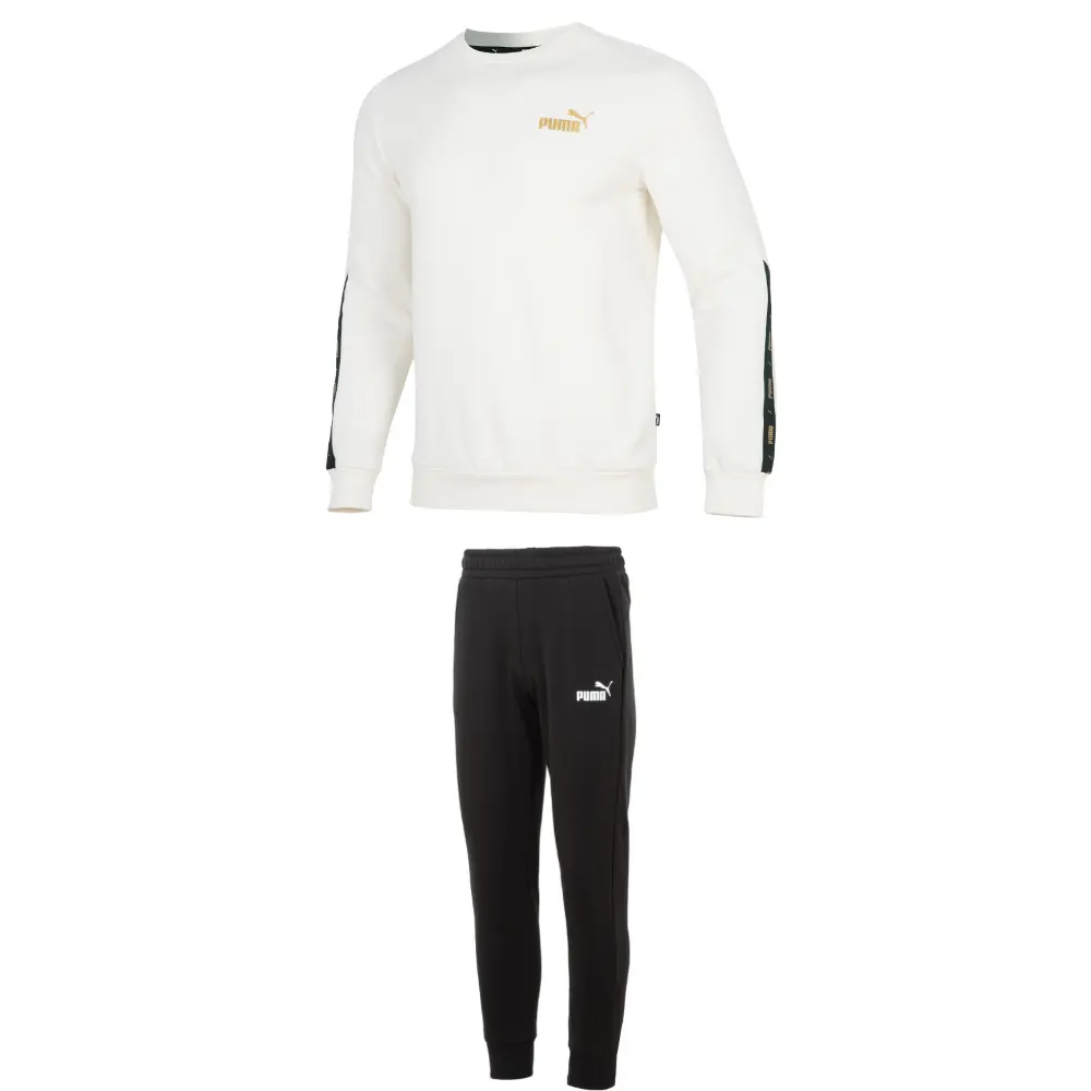 Мужская повседневная спортивная футболка с круглым вырезом, утолщенная и на флисовой подкладке Puma, clothing set (белый top+черный pants)
Мужская повседневная спортивная футболка с круглым вырезом, утолщенная и на флисовой подкладке Puma, clothing set (белый top+черный pants)