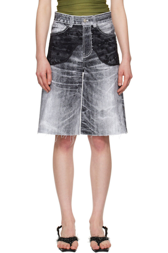 Черные джинсовые шорты с кружевными вставками Andersson Bell
Черные джинсовые шорты с кружевными вставками Andersson Bell