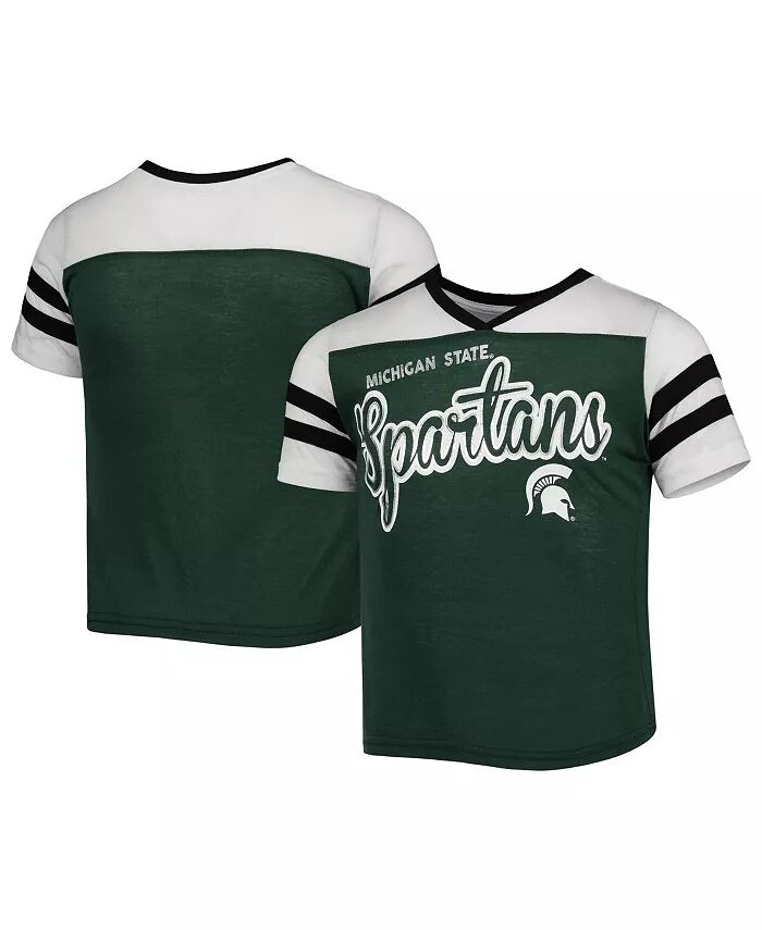 Футболка Big Girls Green Michigan State Spartans Practically Perfect Striped Colosseum
Футболка Big Girls Green Michigan State Spartans Practically Perfect Striped Colosseum