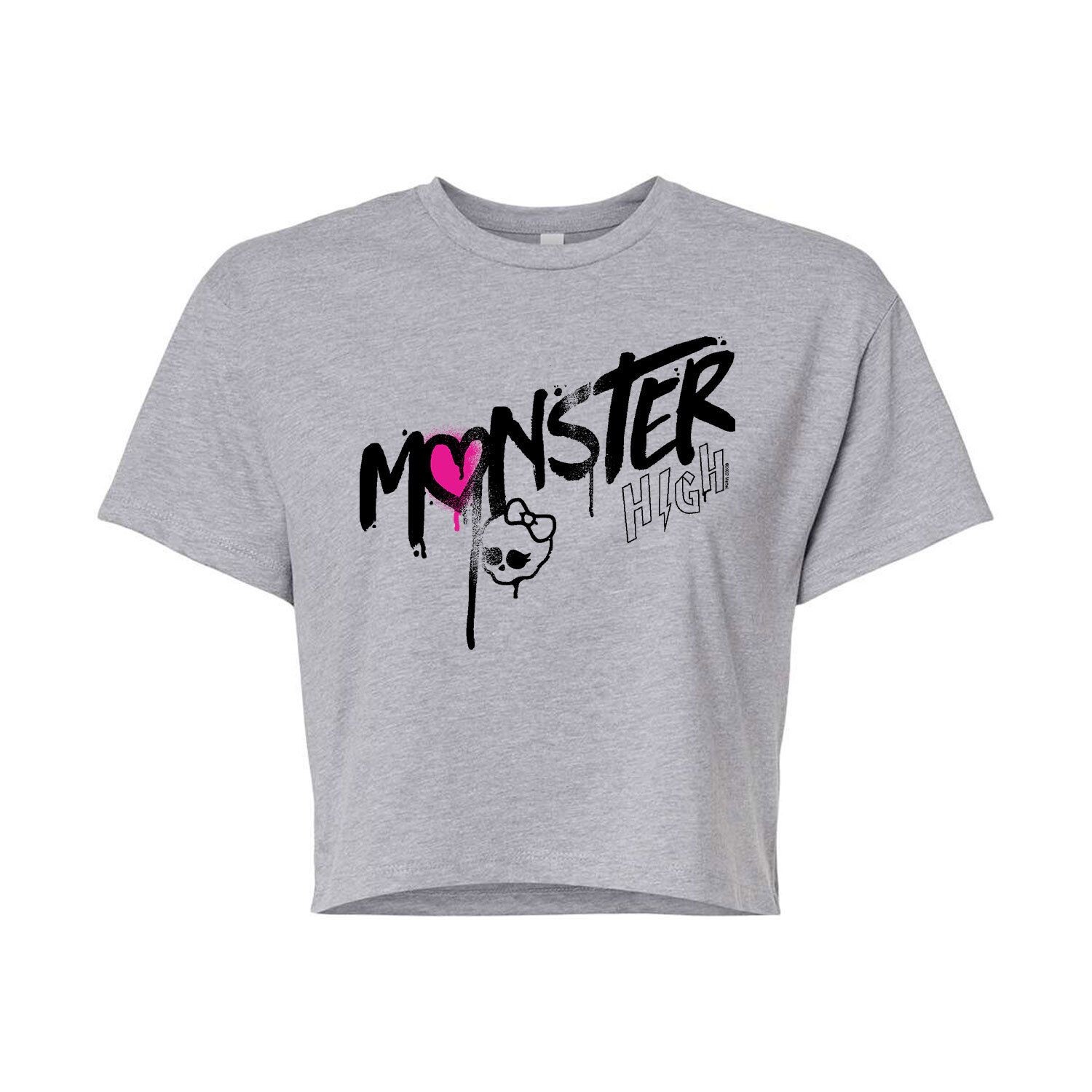 Укороченная футболка с логотипом Monster High для юниоров Licensed Character, серый
Укороченная футболка с логотипом Monster High для юниоров Licensed Character, серый