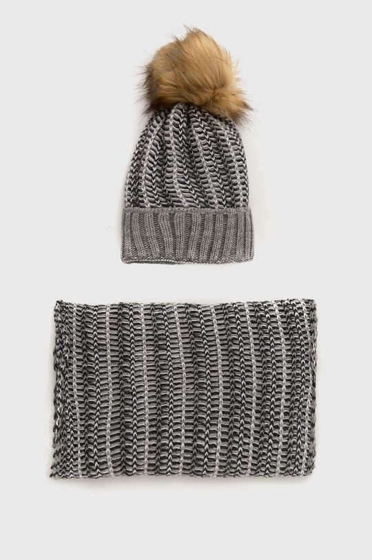 Шапка и шарф Answear Lab, серый
Шапка и шарф Answear Lab, серый