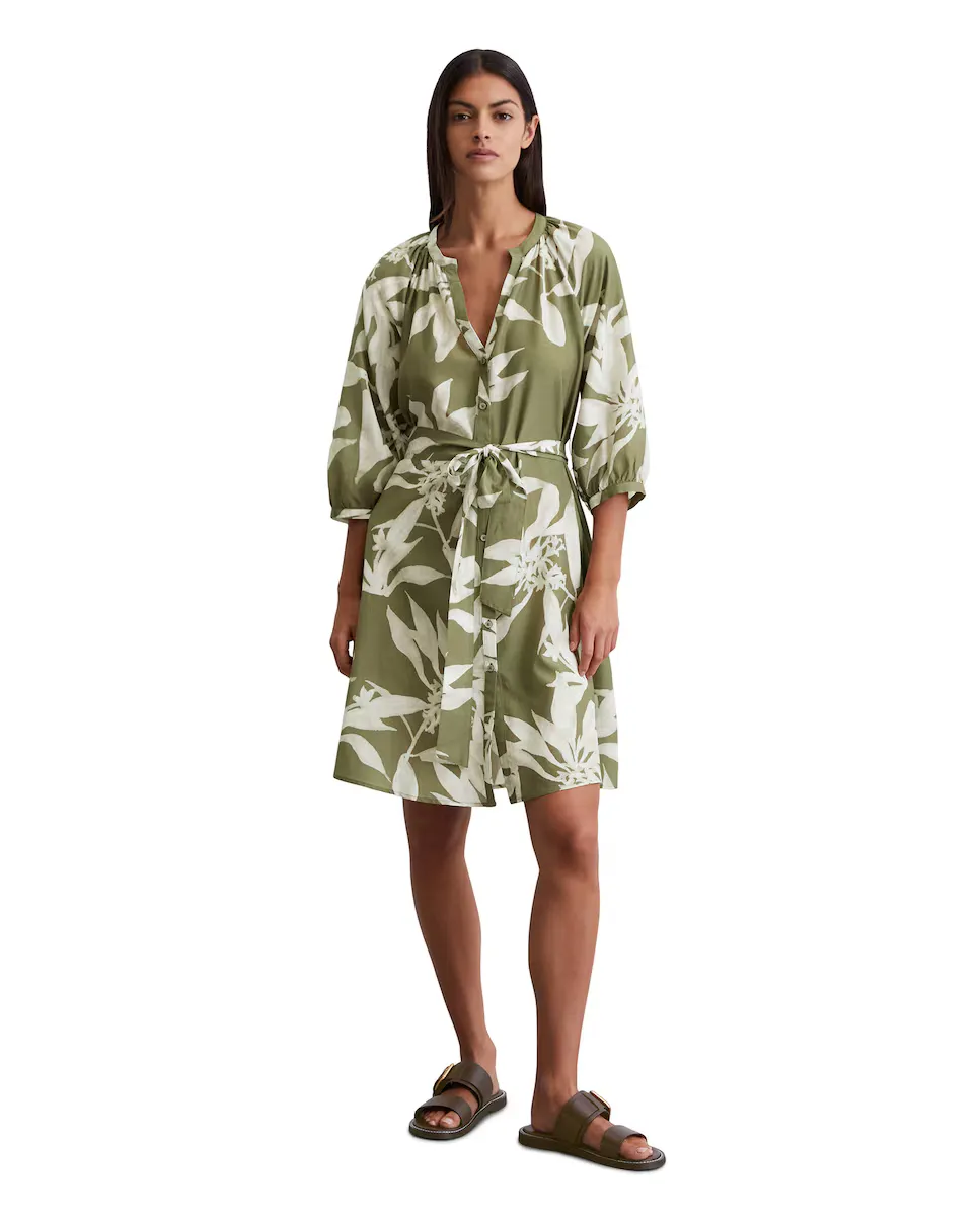 Короткое платье свободного кроя с принтом из смеси органического хлопка и вискозы MARC O'POLO, зеленый
Короткое платье свободного кроя с принтом из смеси органического хлопка и вискозы MARC O'POLO, зеленый