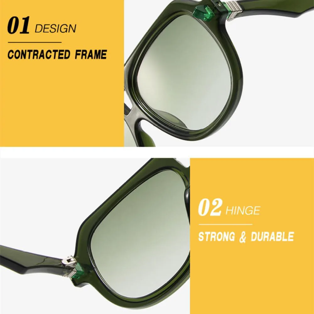 MUTYNE Роскошные солнцезащитные очки для женщин и мужчин. Модные солнцезащитные очки в винтажном стиле. Большая оправа. Защита от УФ-излучения UV400, Green Green
MUTYNE Роскошные солнцезащитные очки для женщин и мужчин. Модные солнцезащитные очки в винтажном стиле. Большая оправа. Защита от УФ-излучения UV400, Green Green