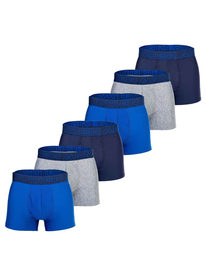 Under Armour Комплект из 6 боксерских трусов сине-серого цвета
Under Armour Комплект из 6 боксерских трусов сине-серого цвета