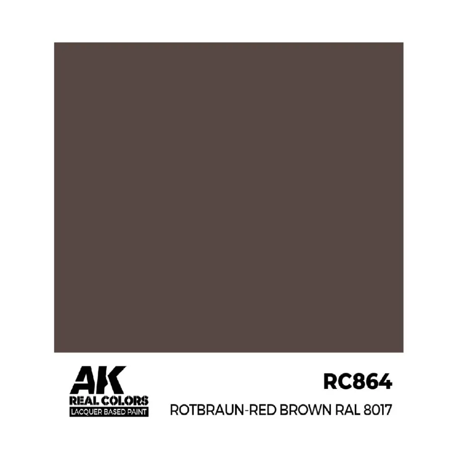 Ротбраун-красно-коричневый RAL 8017, Paint - Real Color, Dropper Bottles (AK-Interactive)
Ротбраун-красно-коричневый RAL 8017, Paint - Real Color, Dropper Bottles (AK-Interactive)