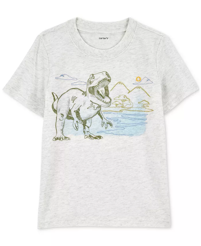 Футболка с коротким рукавом для мальчиков с принтом динозавра Carter's, серый
Футболка с коротким рукавом для мальчиков с принтом динозавра Carter's, серый