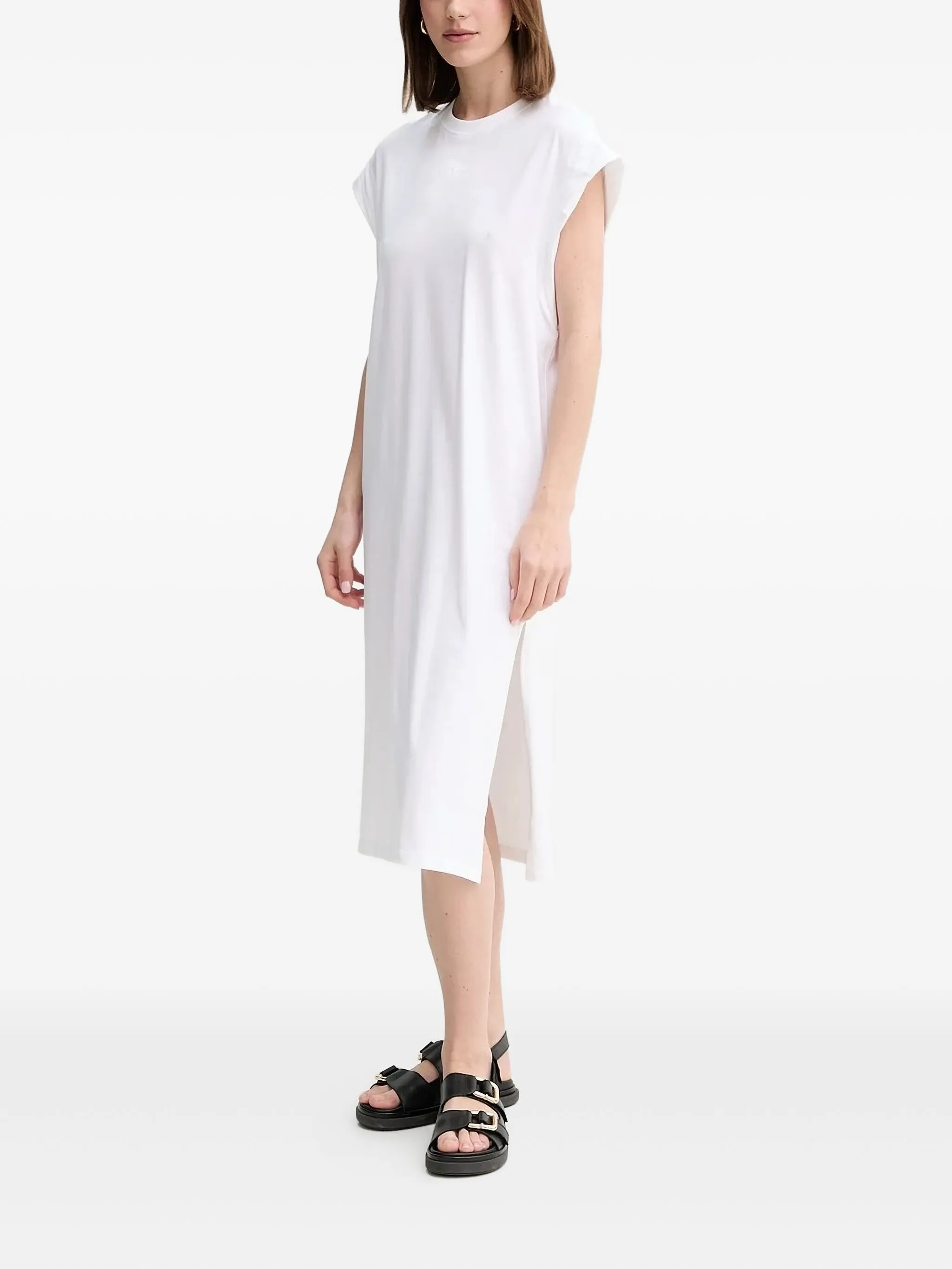 Платье миди с разрезом и вышивкой Boss, белый
Платье миди с разрезом и вышивкой Boss, белый