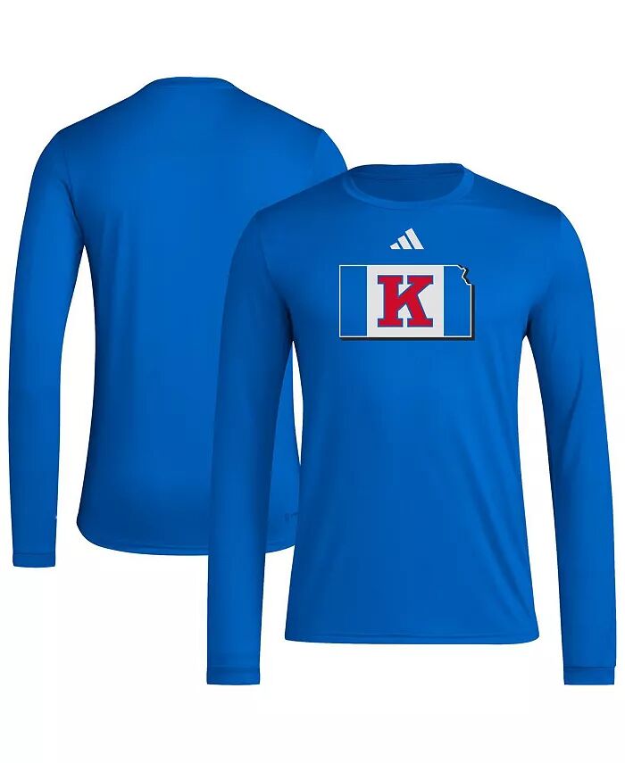Мужская футболка с длинным рукавом Royal Kansas Jayhawks Basketball State Outline Pre-Game adidas
Мужская футболка с длинным рукавом Royal Kansas Jayhawks Basketball State Outline Pre-Game adidas