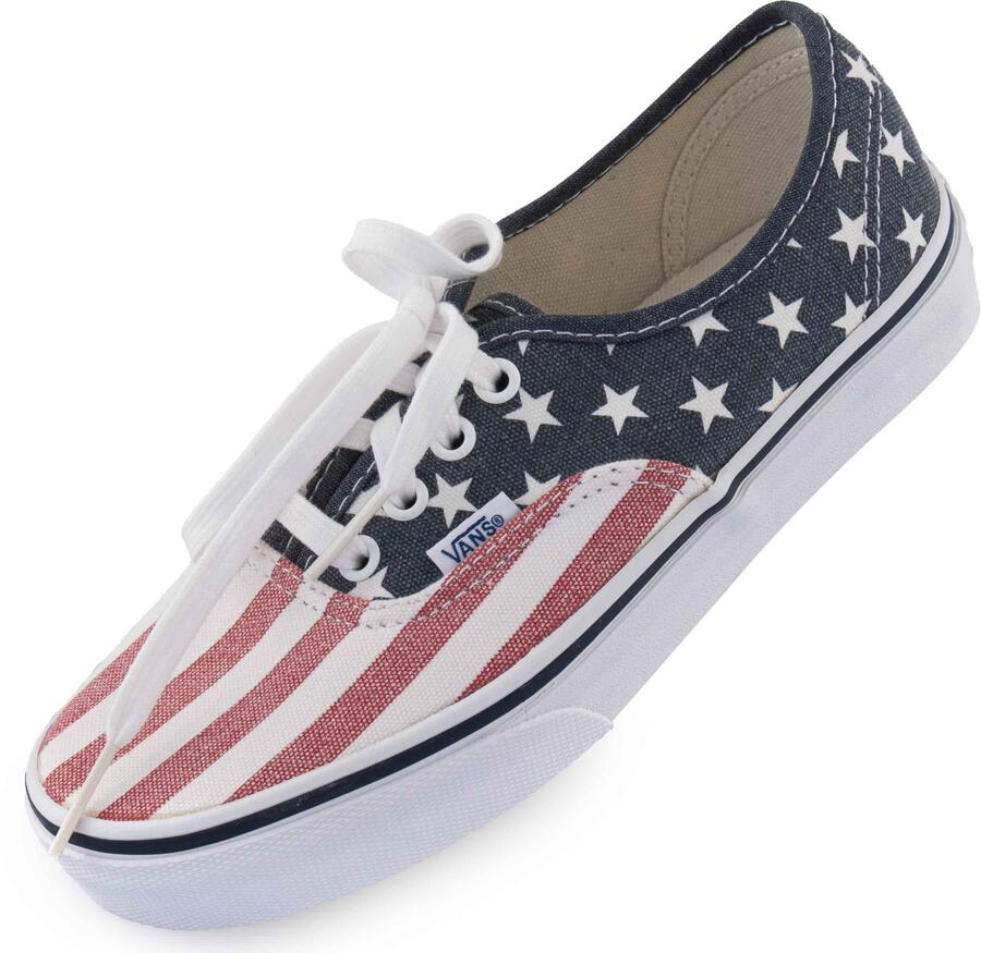 Кроссовки Vans Authentic Van Doren 36 с американским флагом
Кроссовки Vans Authentic Van Doren 36 с американским флагом