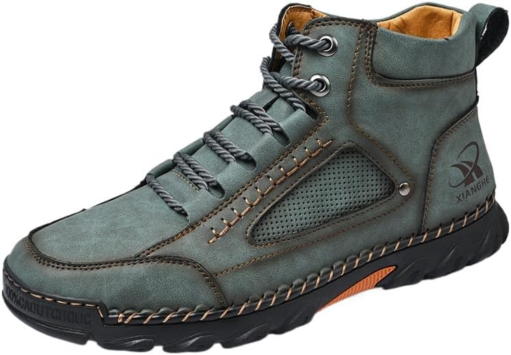 Мужские повседневные кожаные модные кроссовки-ботинки SWZEC ручной работы, зеленый
Мужские повседневные кожаные модные кроссовки-ботинки SWZEC ручной работы, зеленый