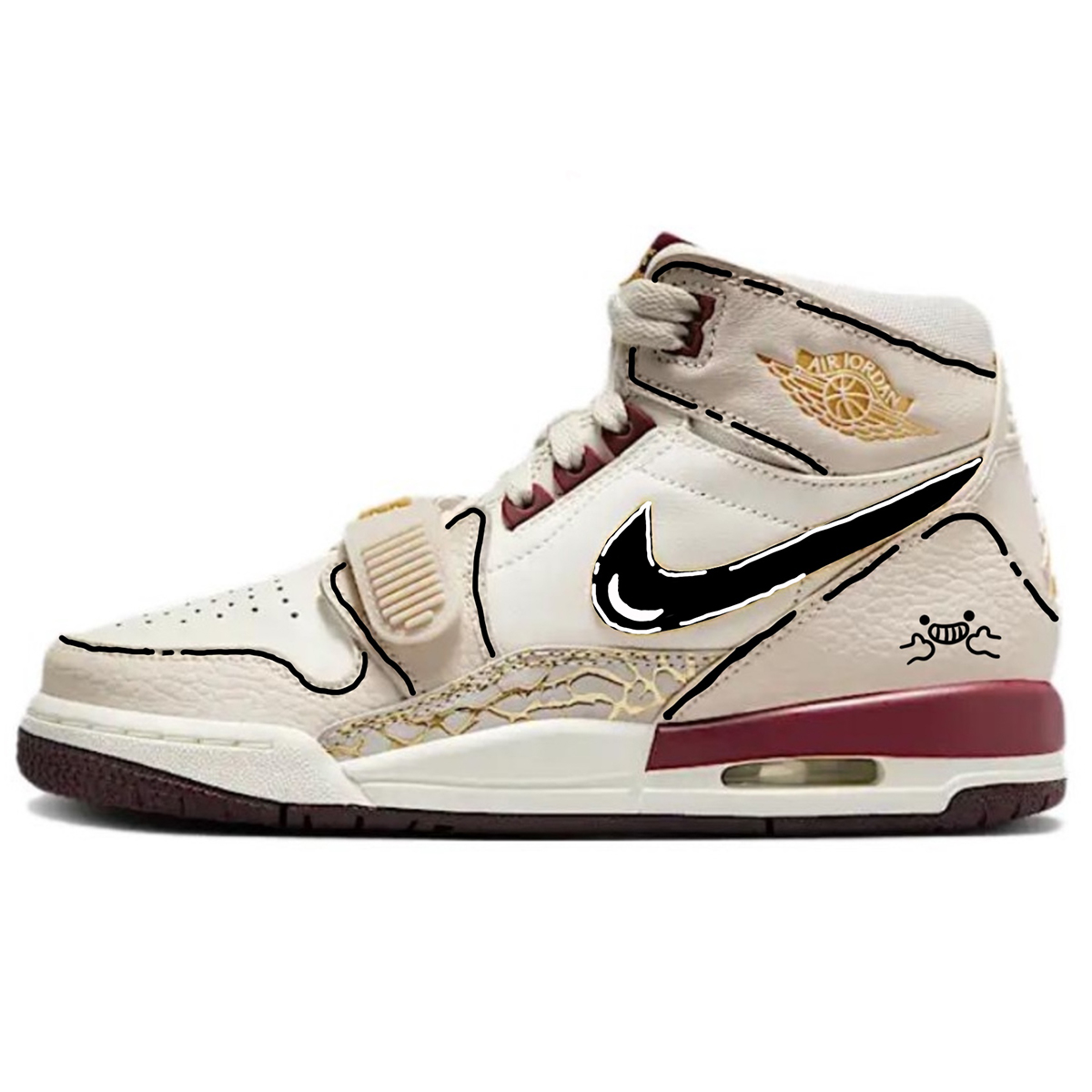 Детские баскетбольные кроссовки Legacy 312 с противоскользящим износостойким верхом и высоким голенищем для подростков Jordan, бежевый
Детские баскетбольные кроссовки Legacy 312 с противоскользящим износостойким верхом и высоким голенищем для подростков Jordan, бежевый