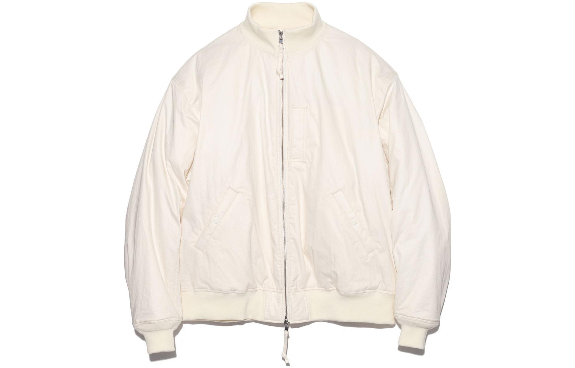 Nanamica Утепленная бейсбольская куртка, White 
Nanamica Утепленная бейсбольская куртка, White