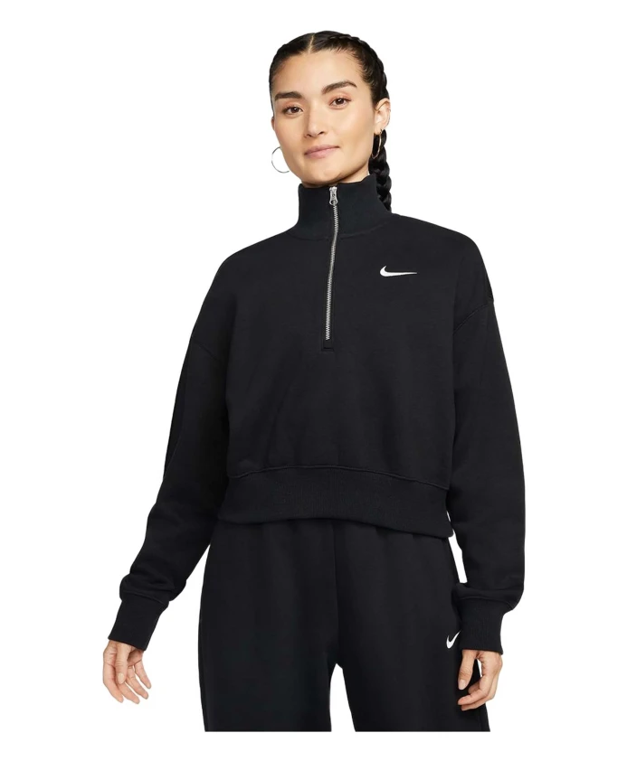 Укороченная флисовая толстовка Phoenix с застежкой-молнией до середины груди Nike, черный
Укороченная флисовая толстовка Phoenix с застежкой-молнией до середины груди Nike, черный